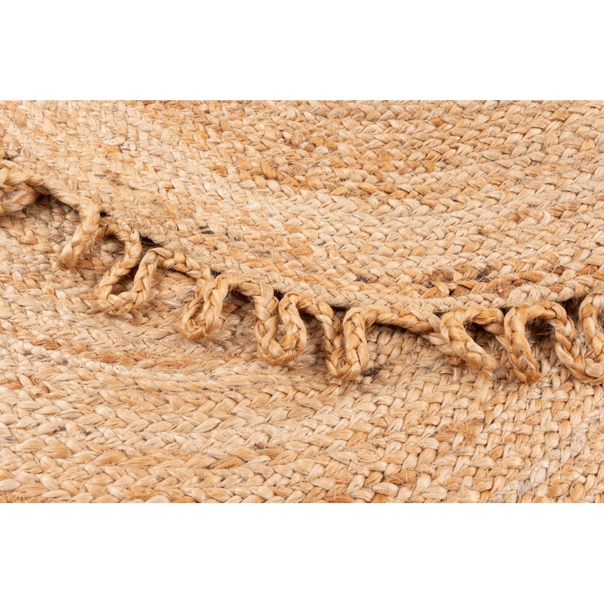 Vloerkleed JUTA 100 cm beige/naturel