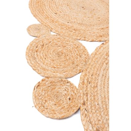 Vloerkleed JUTA 140 cm beige/naturel
