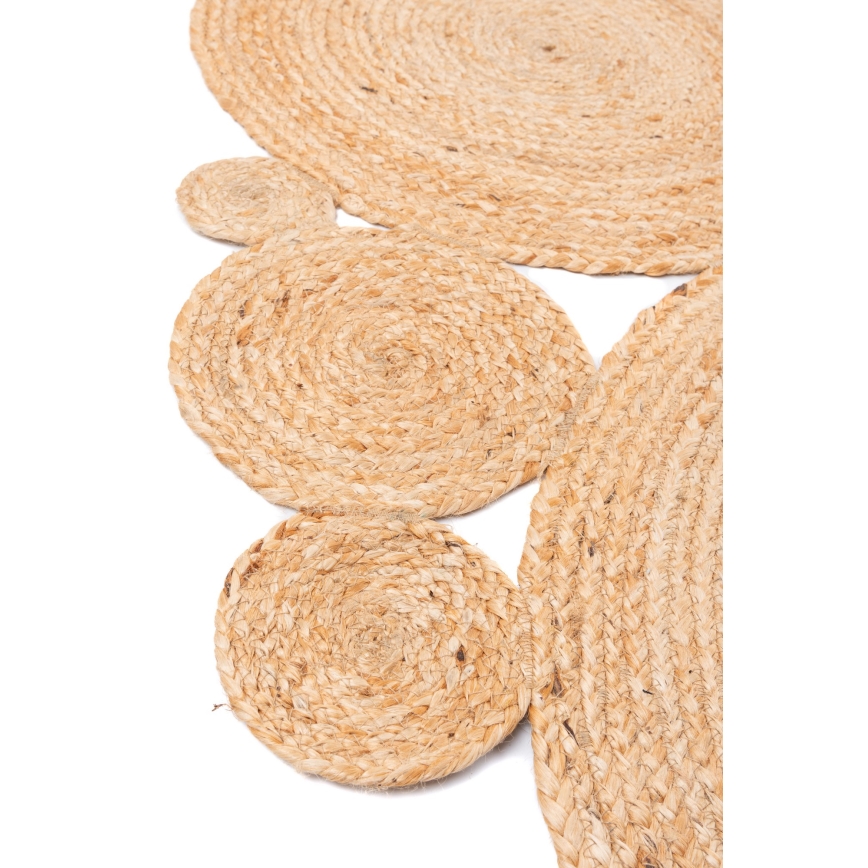Vloerkleed JUTA 140 cm beige/naturel