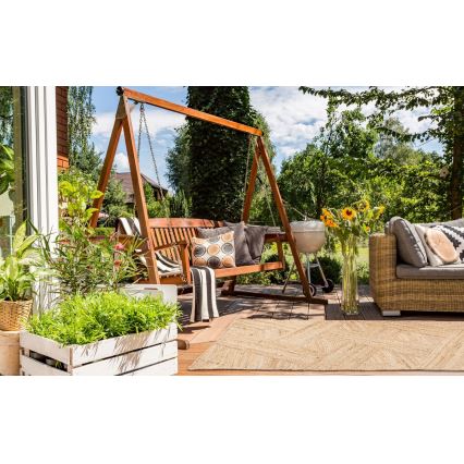 Vloerkleed JUTA 70x140 cm beige/naturel