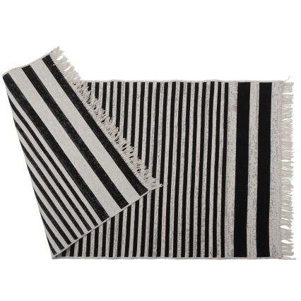 Vloerkleed KILIM GOLD 60x120 cm zwart/wit