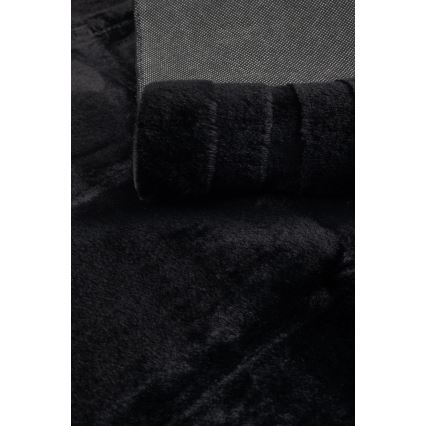 Vloerkleed RABBIT 3D 120 x 170 cm zwart