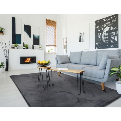 Vloerkleed RABBIT 3D 160x230 cm antraciet