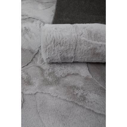 Vloerkleed RABBIT 3D 160x230 cm grijs