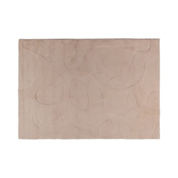Vloerkleed RABBIT 3D 80x150 cm beige