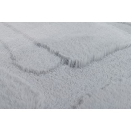 Vloerkleed RABBIT 3D 80x150 cm lichtgrijs