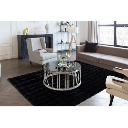 Vloerkleed RABBIT BUBBLE 200x280 cm zwart