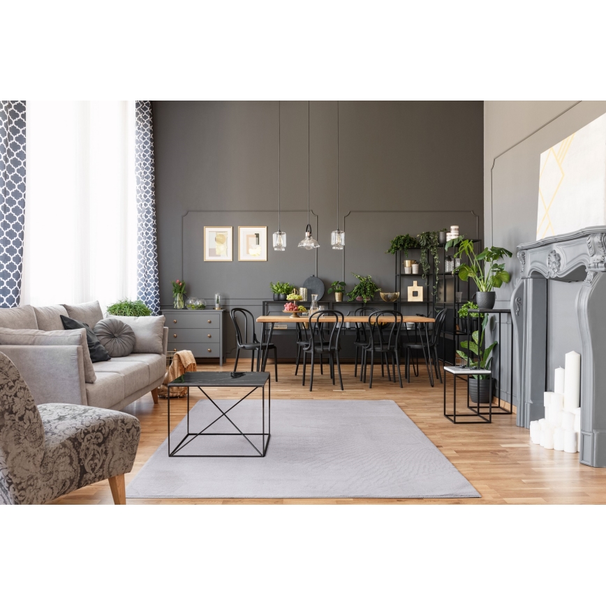 Vloerkleed RABBIT-FOX 120x160 cm grijs