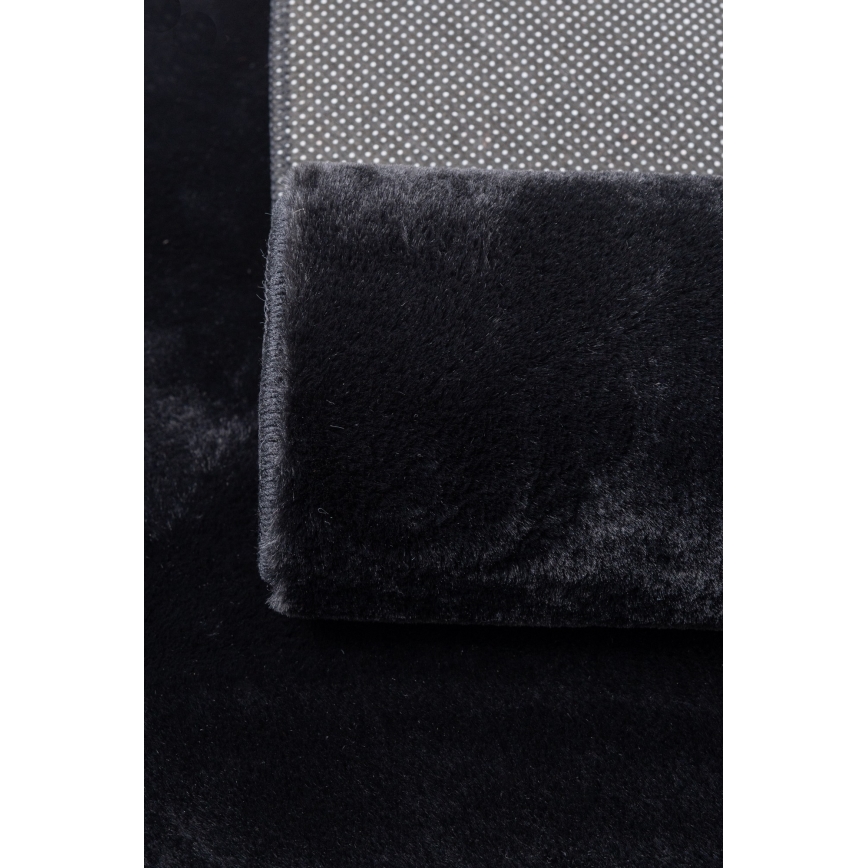 Vloerkleed RABBIT-FOX 160x230 cm zwart