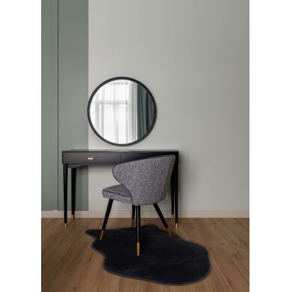 Vloerkleed RABBIT-FOX 60x90 cm zwart