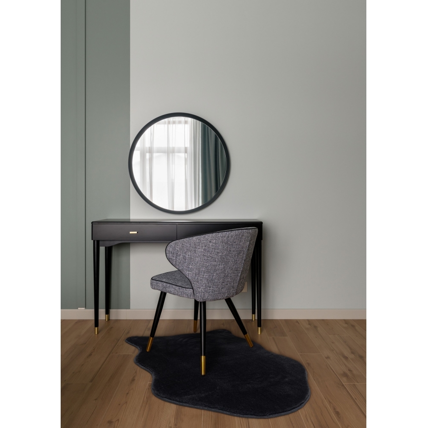 Vloerkleed RABBIT-FOX 60x90 cm zwart