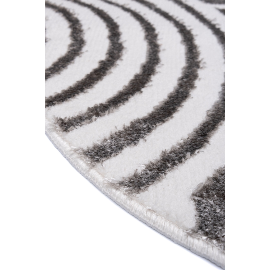 Vloerkleed SALAMANCA 100 cm grijs/wit