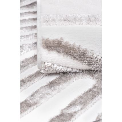 Vloerkleed SALAMANCA 160 x 230 cm grijs/wit