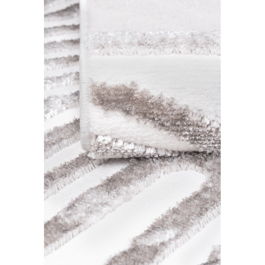 Vloerkleed SALAMANCA 160 x 230 cm grijs/wit