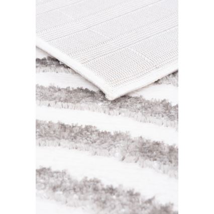 Vloerkleed SALAMANCA 160 x 230 cm grijs/wit