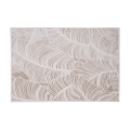 Vloerkleed SALAMANCA 200 x 280 cm beige/wit met bladmotief