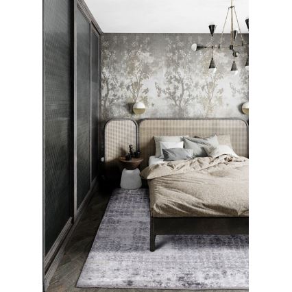 Vloerkleed SALAMANCA 67x120 cm grijs/wit