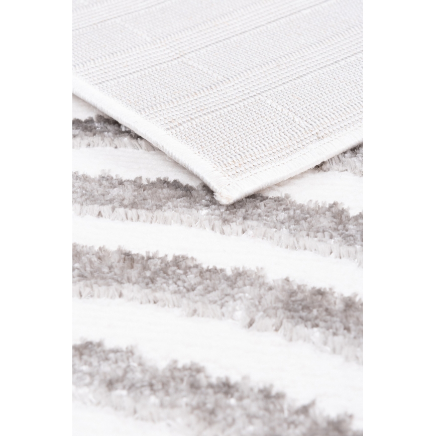 Vloerkleed SALAMANCA 67x120 cm grijs/wit