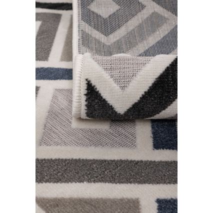 Vloerkleed SHIFT 120x160 cm grijs/blauw/beige