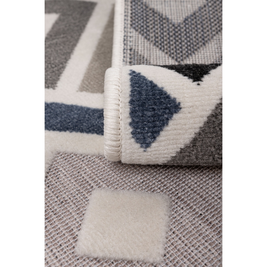 Vloerkleed SHIFT 80x150 cm grijs/blauw