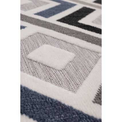 Vloerkleed SHIFT 80x150 cm grijs/blauw