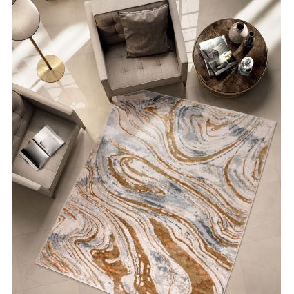 Vloerkleed STONE 120x160 cm beige/grijs