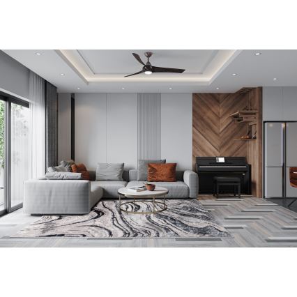 Vloerkleed STONE 120x160 cm grijs/antraciet