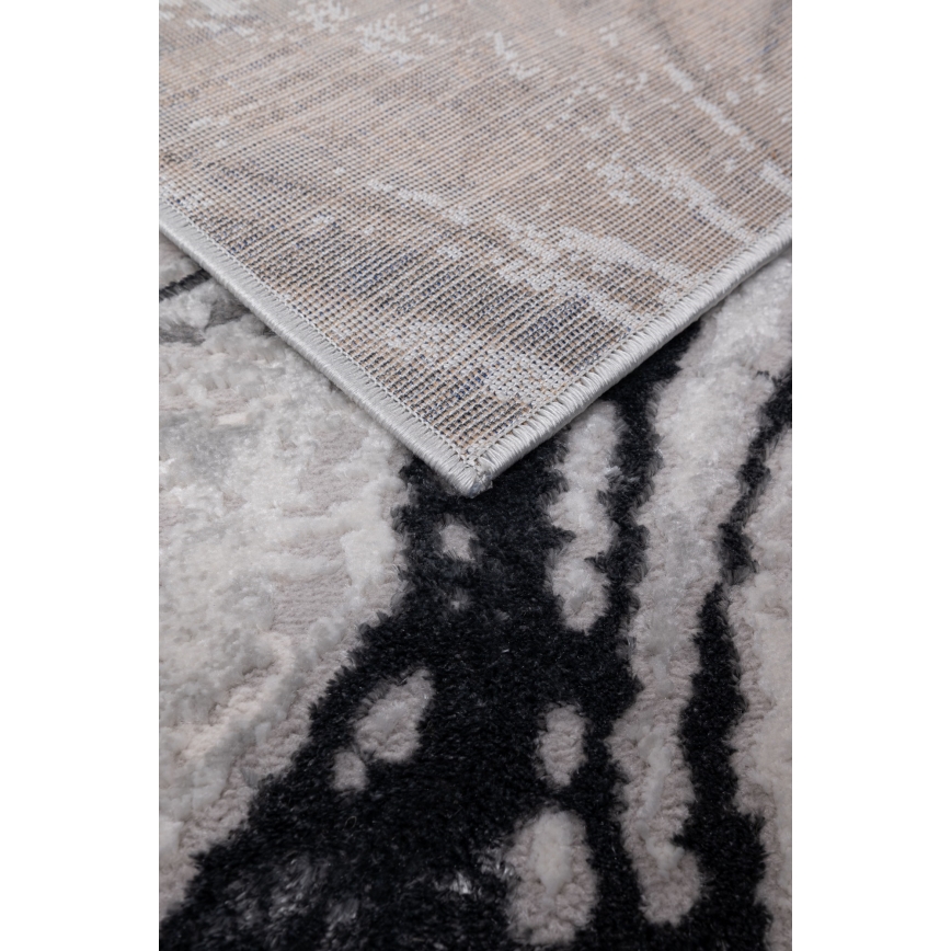 Vloerkleed STONE 120x160 cm grijs/antraciet