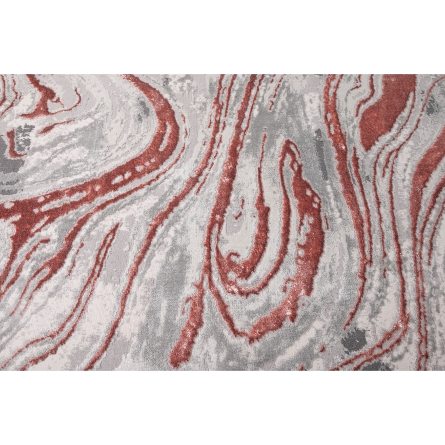 Vloerkleed STONE 80 x 140 cm roze/grijs