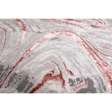 Vloerkleed STONE 80 x 140 cm roze/grijs