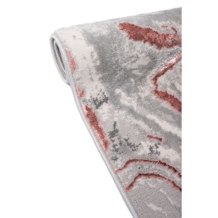 Vloerkleed STONE 80 x 140 cm roze/grijs