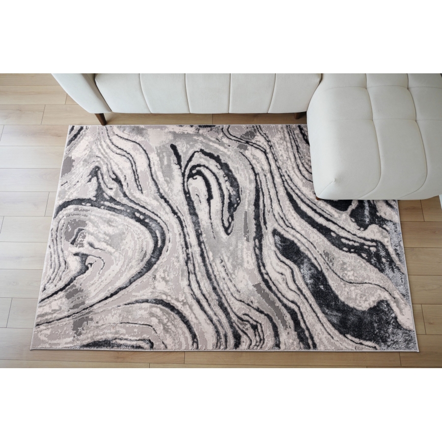 Vloerkleed STONE 80x140 cm grijs/antraciet