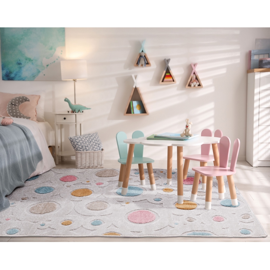 Vloerkleed voor kinderen PIAR 160x230 cm veelkleurig/stippen