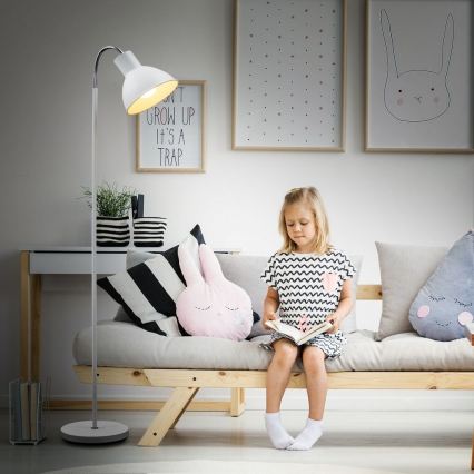 Vloerlamp 1xE27/25W/230V wit