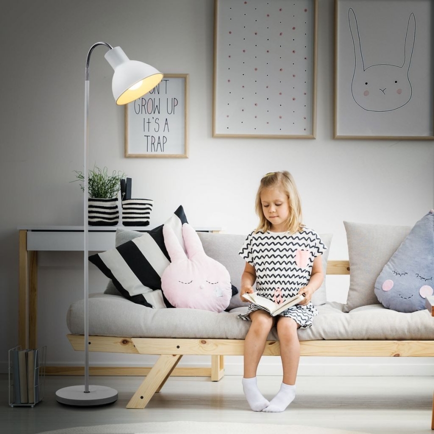 Vloerlamp 1xE27/25W/230V wit