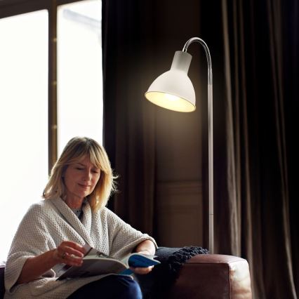 Vloerlamp 1xE27/25W/230V wit