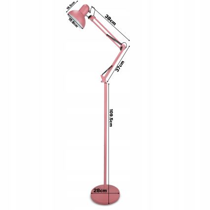 Vloerlamp 1xE27/40W/230V roze