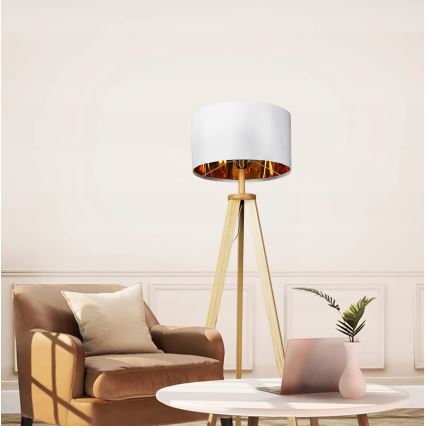 Vloerlamp 1xE27/40W/230V wit