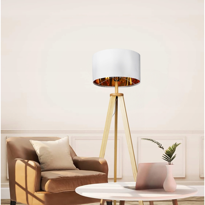 Vloerlamp 1xE27/40W/230V wit