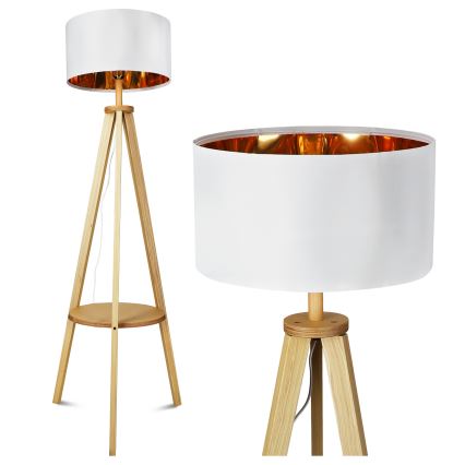 Vloerlamp 1xE27/40W/230V wit