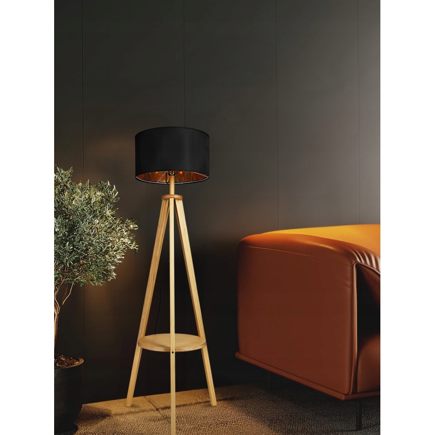 Vloerlamp 1xE27/40W/230V zwart