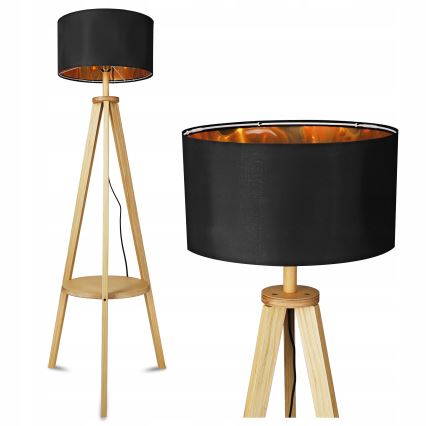 Vloerlamp 1xE27/40W/230V zwart