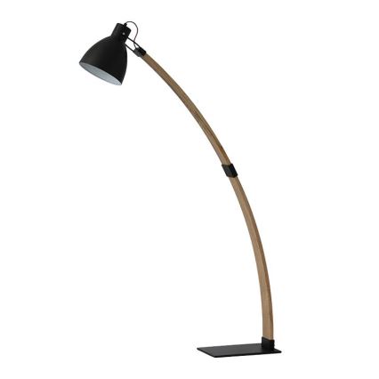 Vloerlamp 1xE27/60W/230V essenhout/zwart