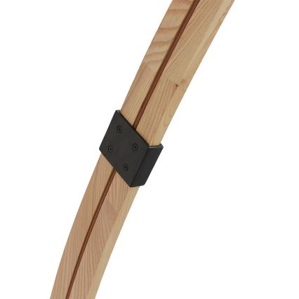 Vloerlamp 1xE27/60W/230V essenhout/zwart