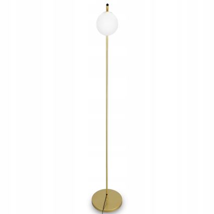 Vloerlamp 1xG9/40W/230V goud/wit