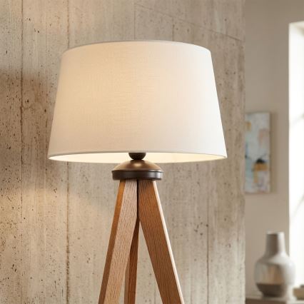 Vloerlamp AIDA 1xE27/15W/230V eiken/crème