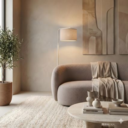 Vloerlamp ARDEN 1xE27/15W/230V beige