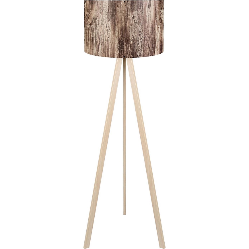 Vloerlamp AYD 1xE27/40W/230V bruin/beige
