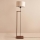Vloerlamp AYD 1xE27/40W/230V bruin/beige