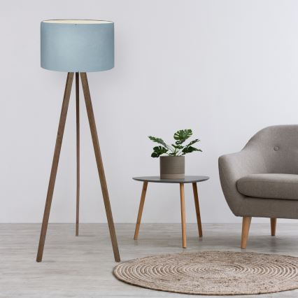 Vloerlamp AYD 1xE27/40W/230V bruin/blauw